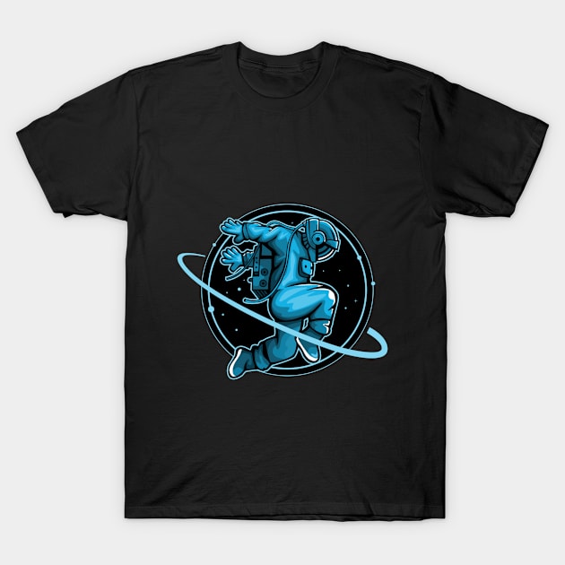 Astronaut Swimming in Space T-Shirt by IC T-story